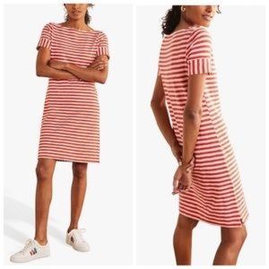 Red and white striped Boden dress - size 6R